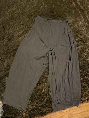 FREE PEOPLE Casual Wide-Leg Pants/strapless pant suit in Charcoal Gray